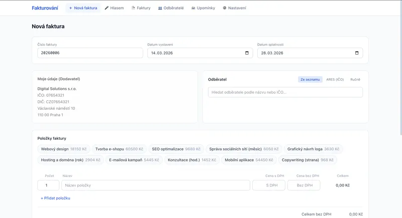 Invoicing system
